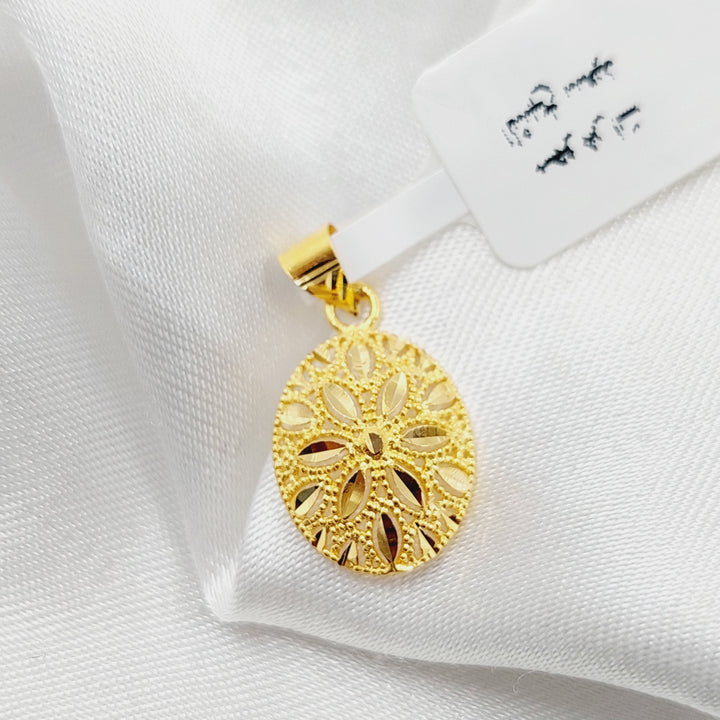 21K Gold Small Pendant by Saeed Jewelry - Image 3