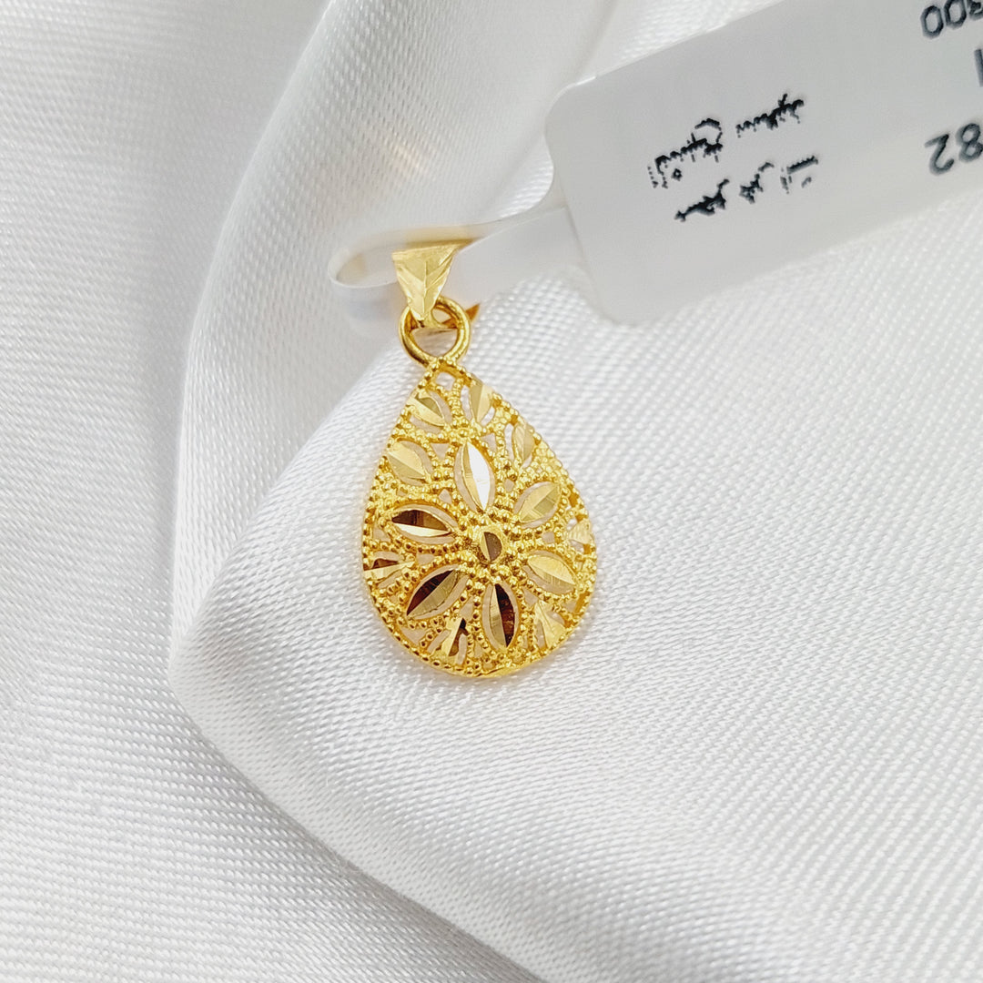 21K Gold Small Pendant by Saeed Jewelry - Image 1