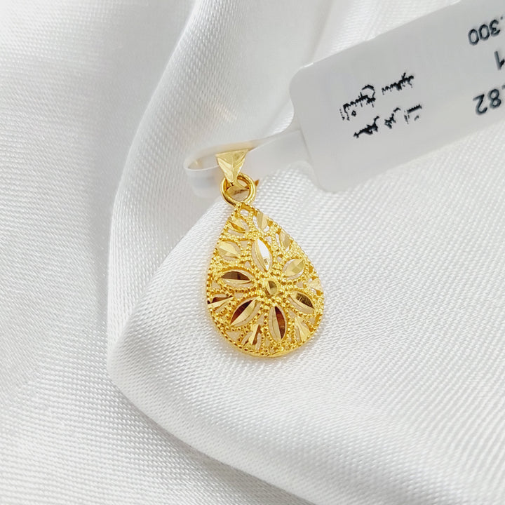 21K Gold Small Pendant by Saeed Jewelry - Image 4