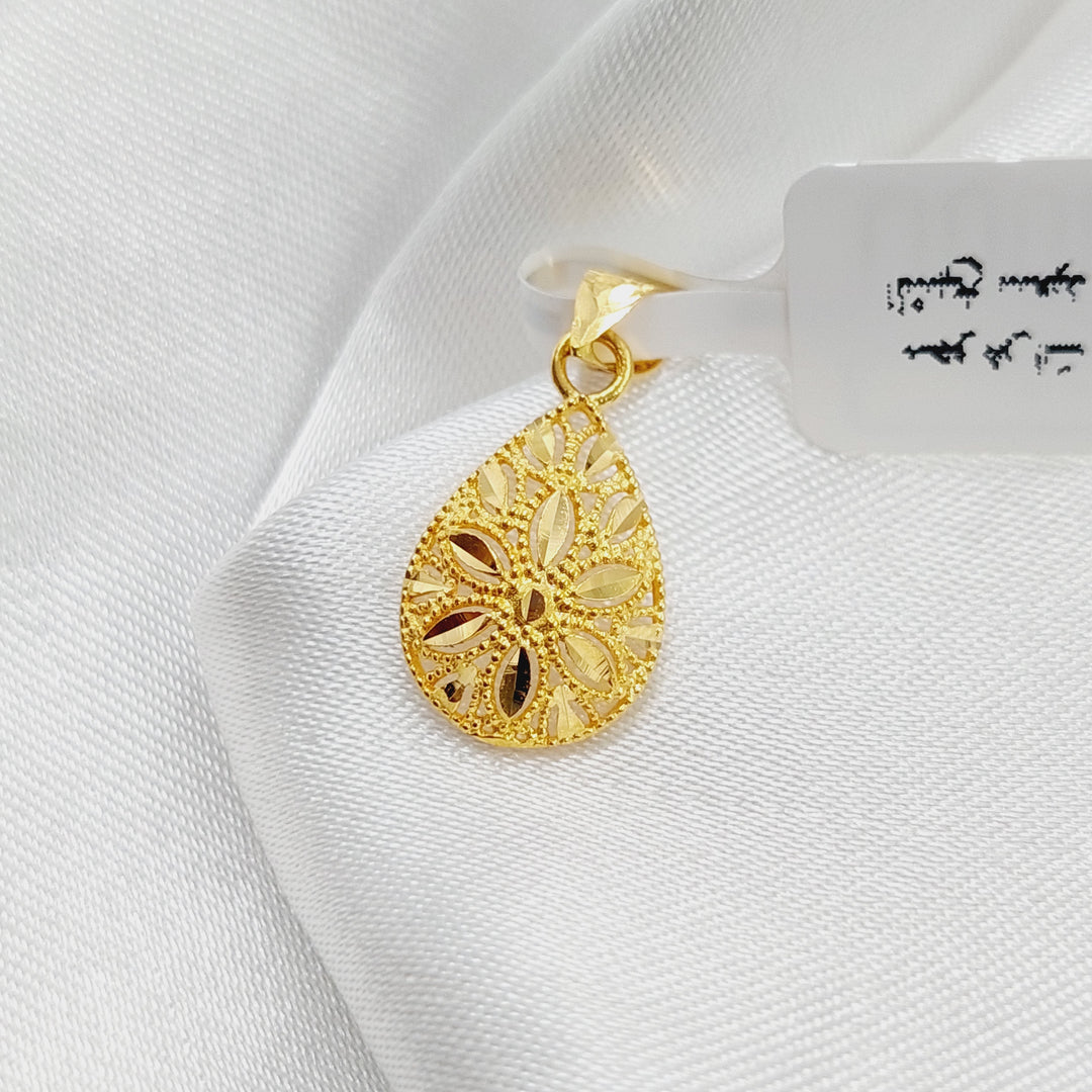 21K Gold Small Pendant by Saeed Jewelry - Image 1