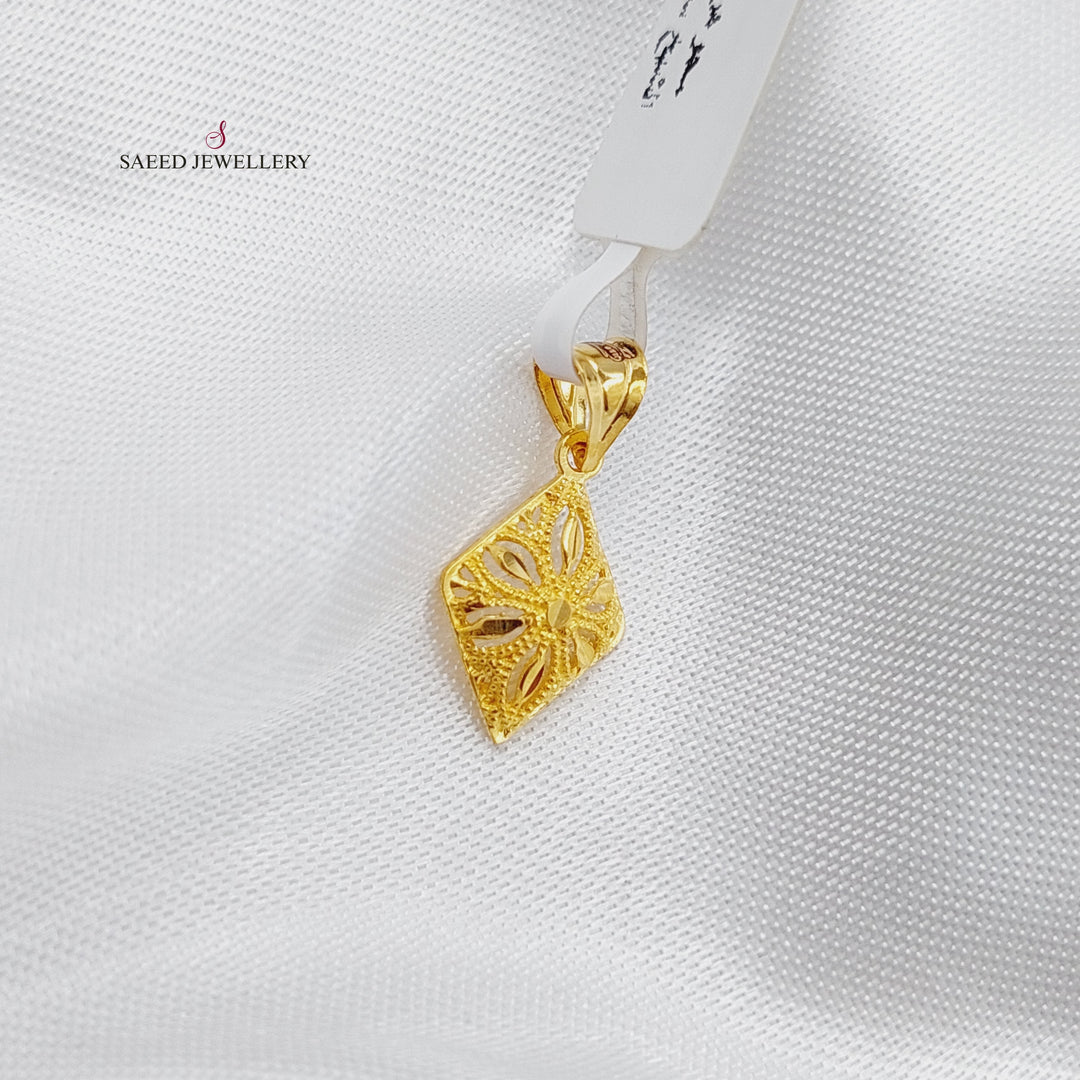 21K Gold Small Pendant by Saeed Jewelry - Image 1