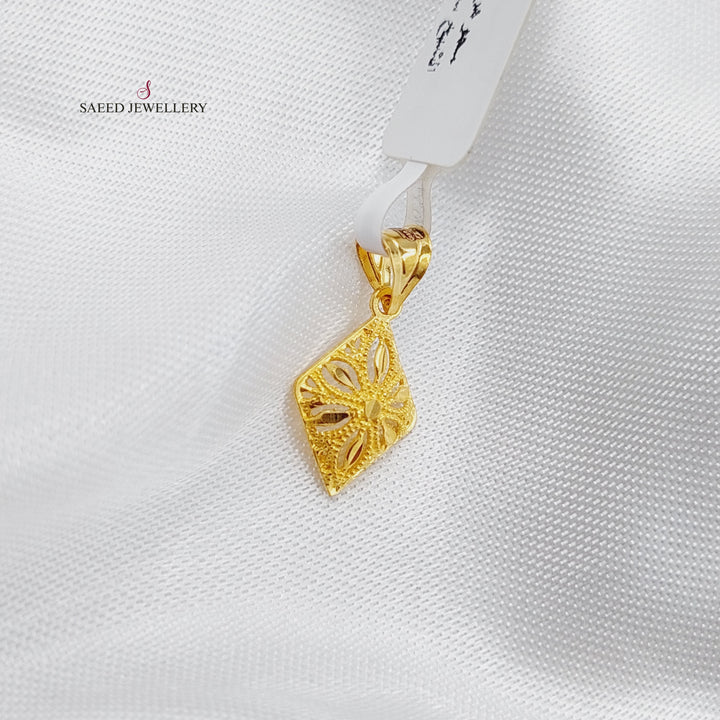 21K Gold Small Pendant by Saeed Jewelry - Image 1