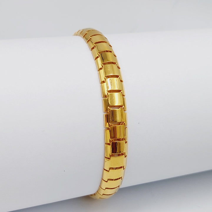 21K Gold Snake Bracelet by Saeed Jewelry - Image 1