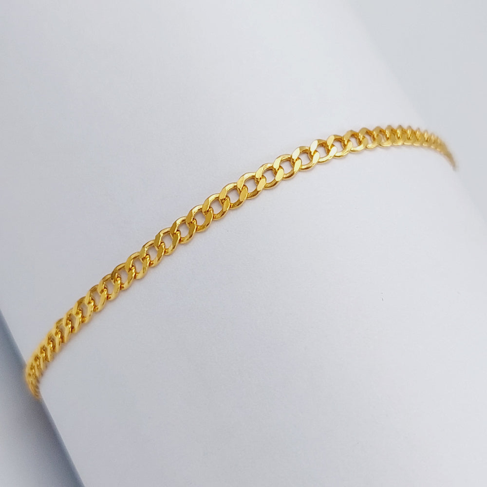 21K Gold Soft Bracelet by Saeed Jewelry - Image 2