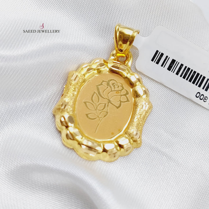 21K Gold Soft Pendant by Saeed Jewelry - Image 1