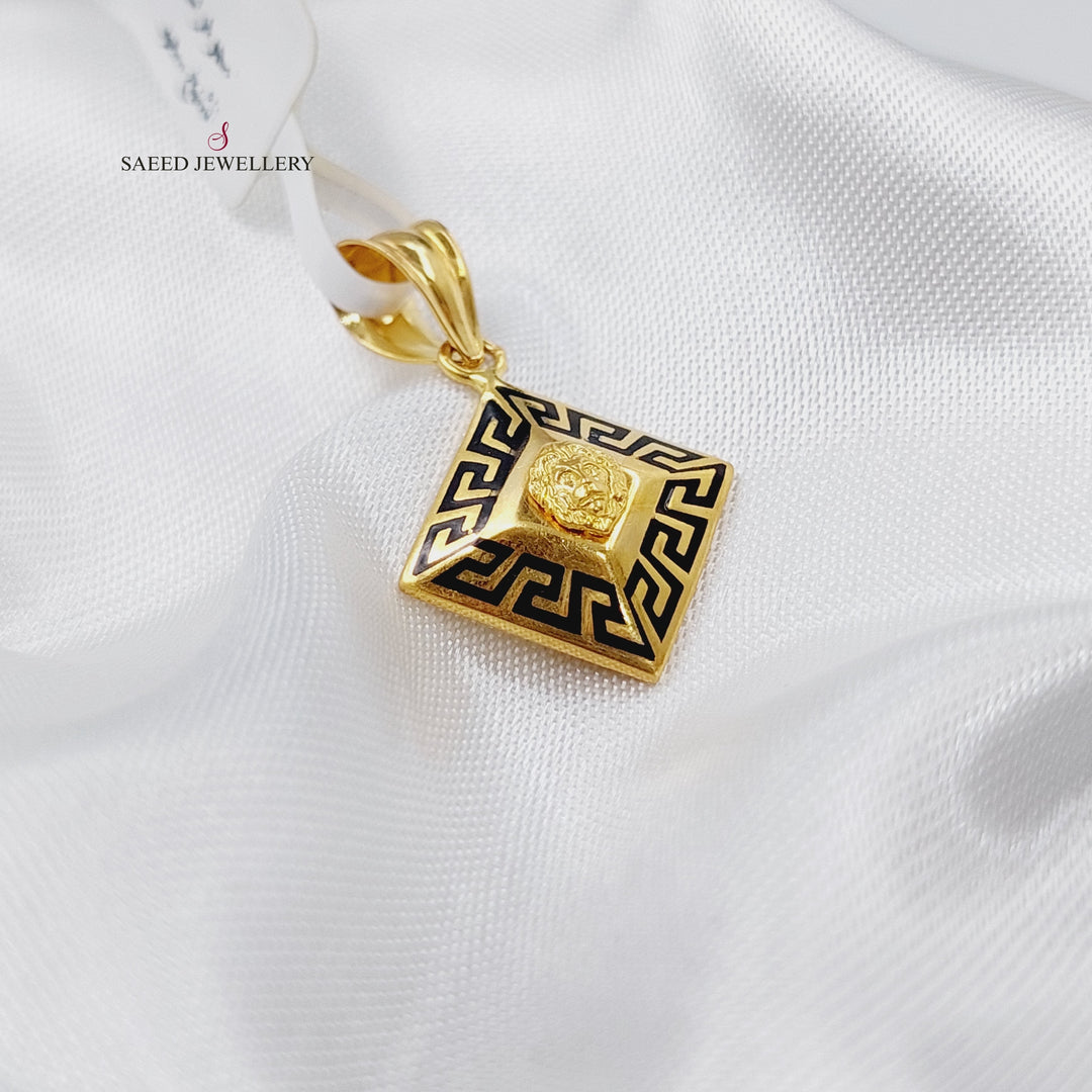 21K Gold Soft Pendant by Saeed Jewelry - Image 3