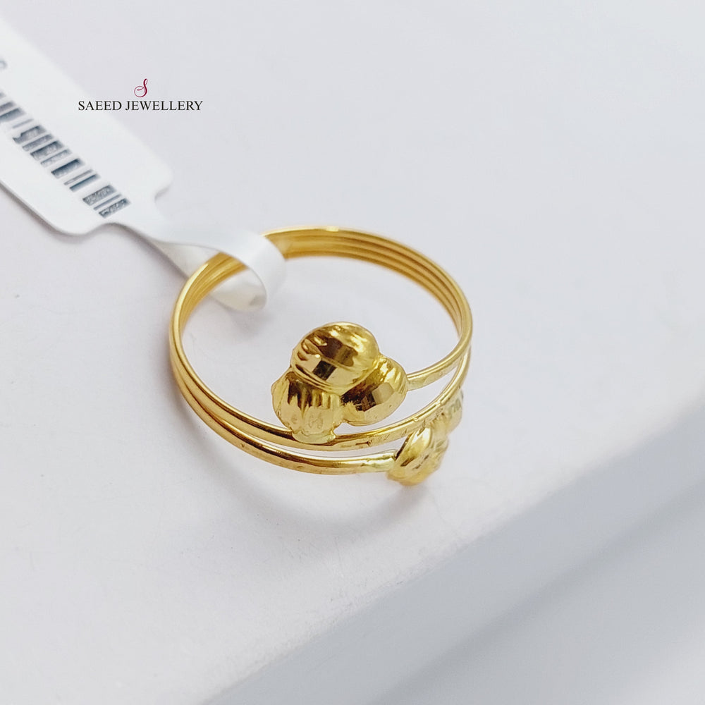 21K Gold Soft Ring by Saeed Jewelry - Image 2