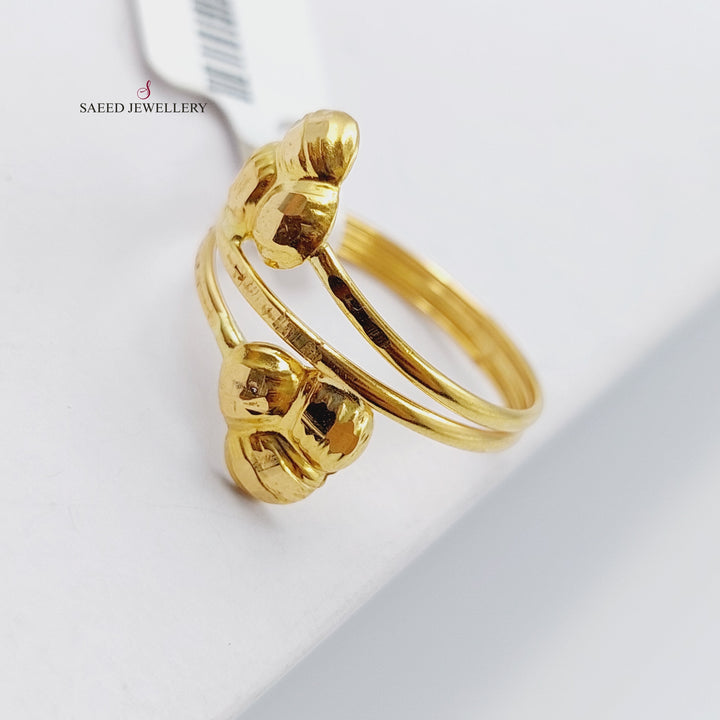 21K Gold Soft Ring by Saeed Jewelry - Image 4