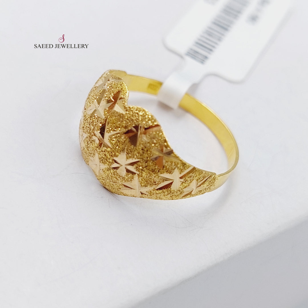 21K Gold Soft Ring by Saeed Jewelry - Image 3