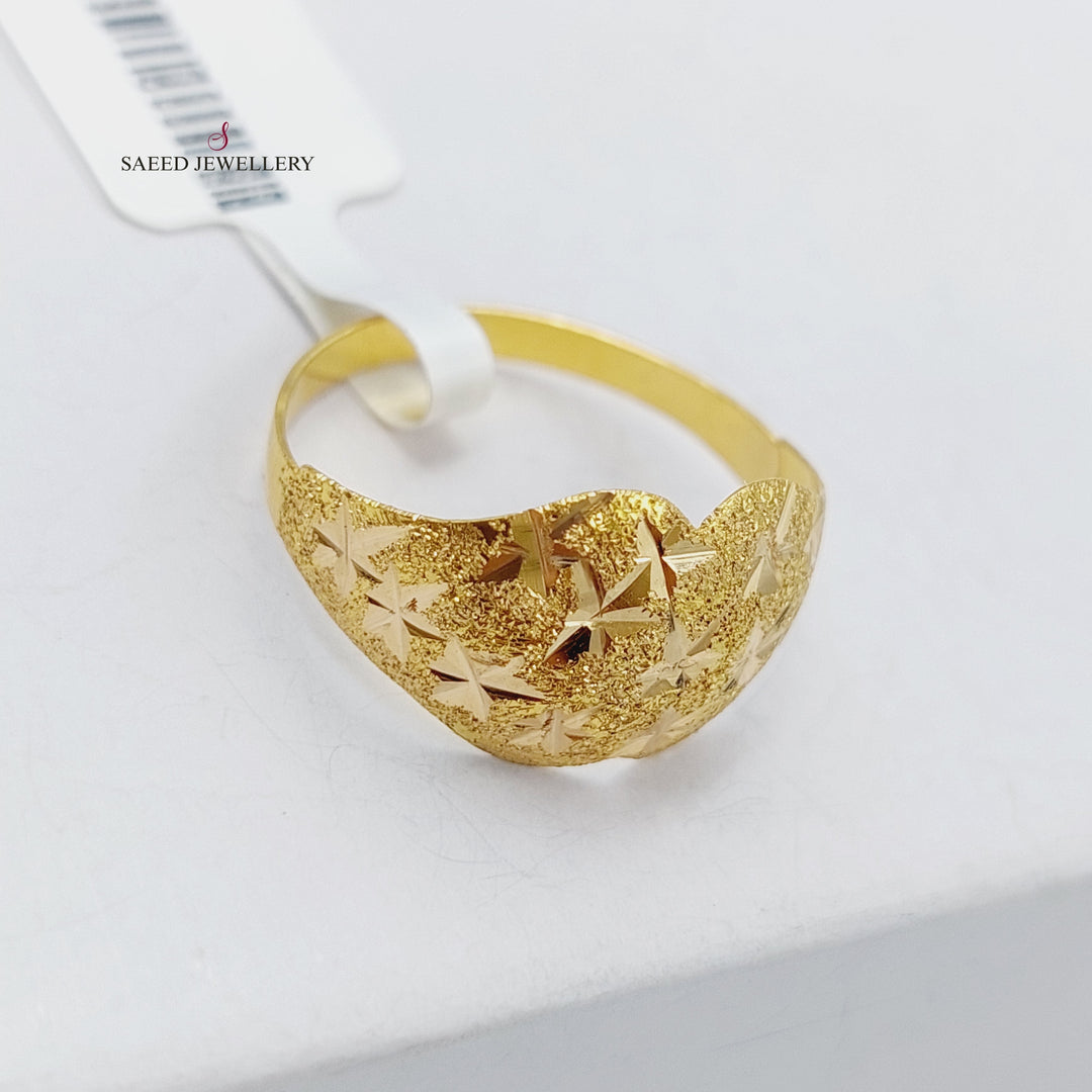 21K Gold Soft Ring by Saeed Jewelry - Image 1