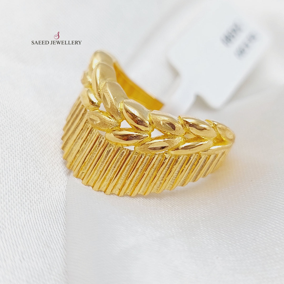 21K Gold Speck Ring by Saeed Jewelry - Image 1