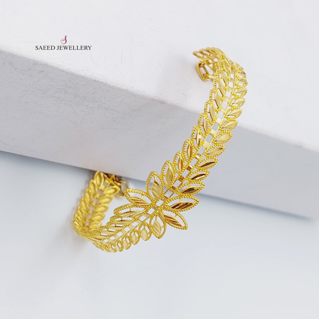 21K Gold Spike Bracelet by Saeed Jewelry - Image 4