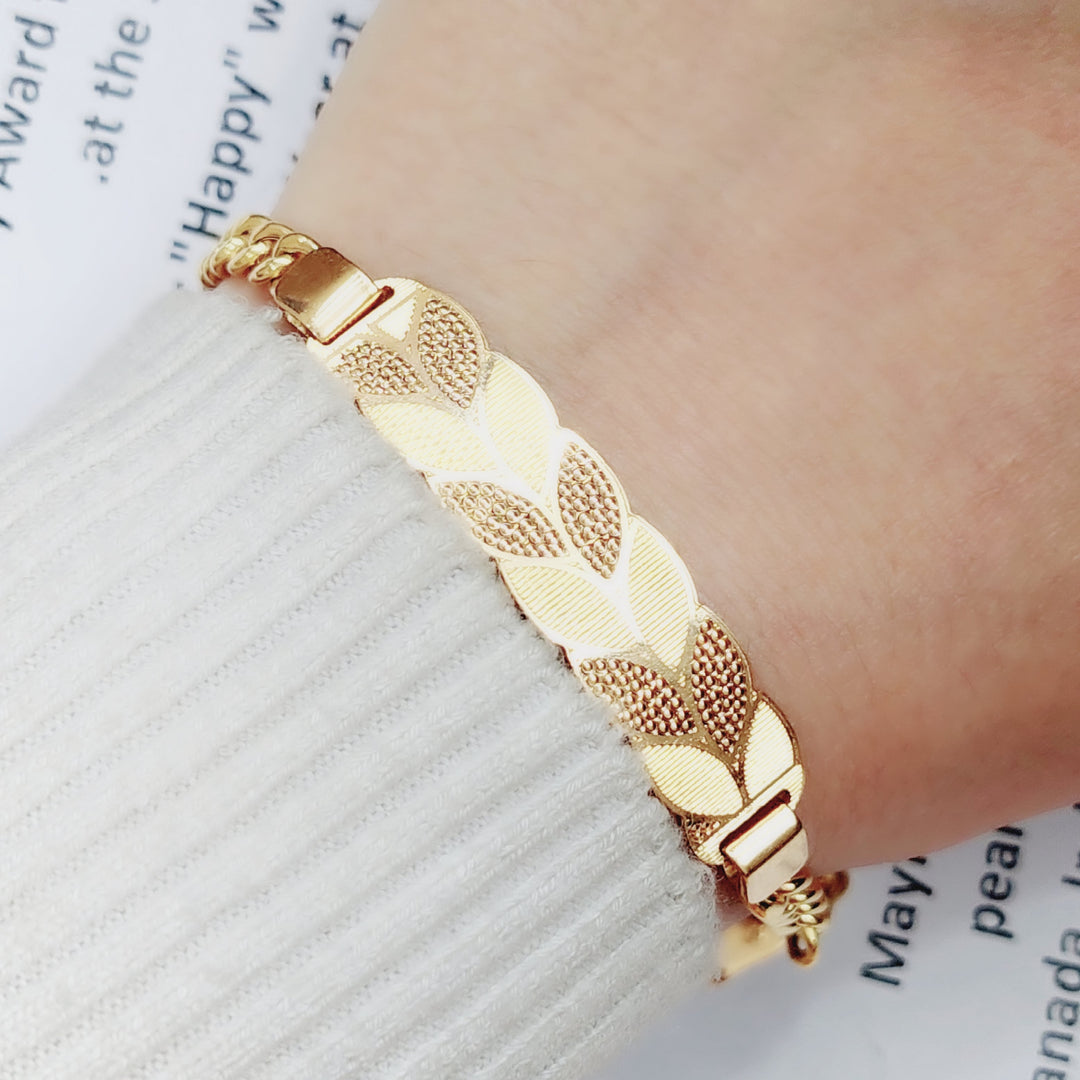 21K Gold Spike Bracelet by Saeed Jewelry - Image 3