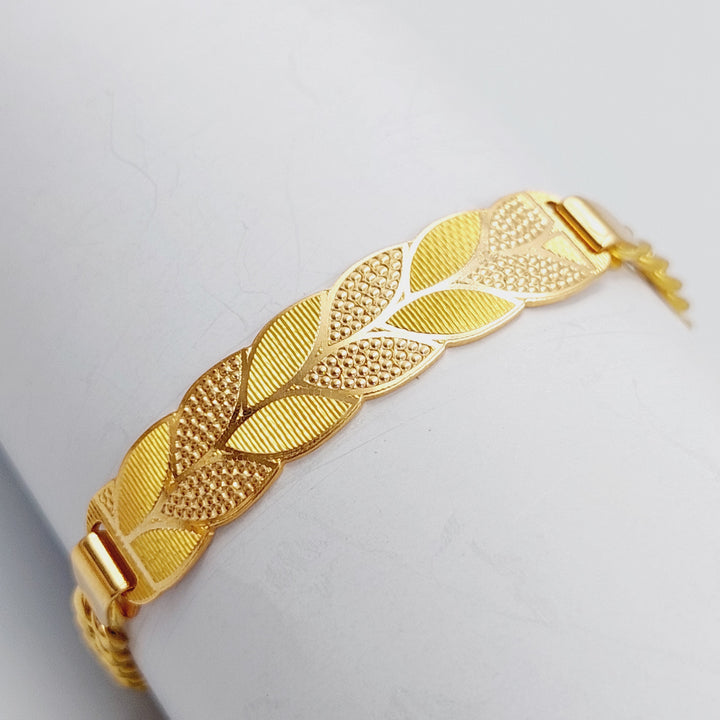 21K Gold Spike Bracelet by Saeed Jewelry - Image 4