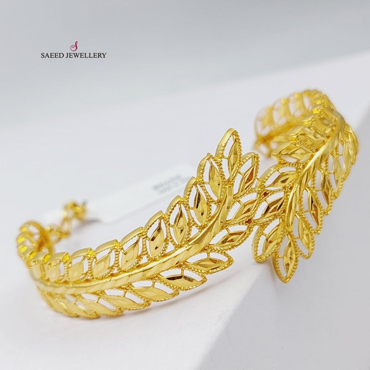 21K Gold Spike Bracelet by Saeed Jewelry - Image 3