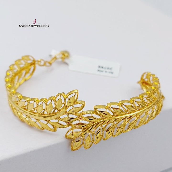 21K Gold Spike Bracelet by Saeed Jewelry - Image 17