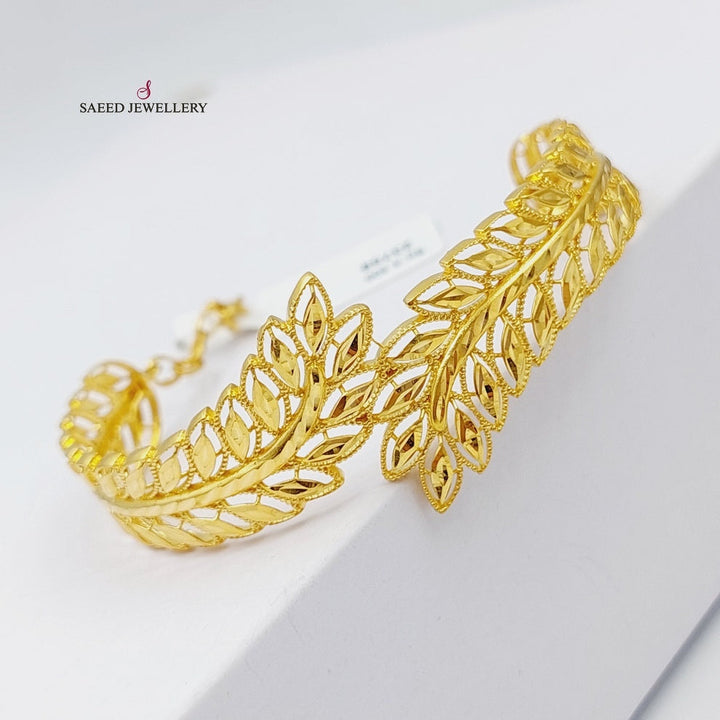 21K Gold Spike Bracelet by Saeed Jewelry - Image 2