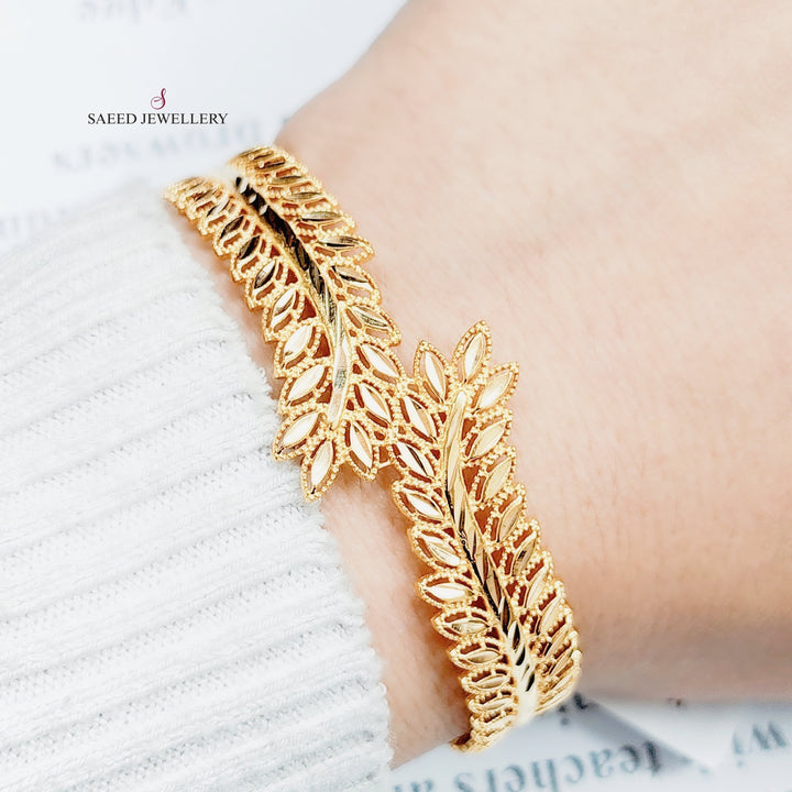 21K Gold Spike Bracelet by Saeed Jewelry - Image 2