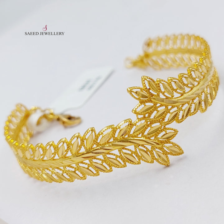 21K Gold Spike Bracelet by Saeed Jewelry - Image 3