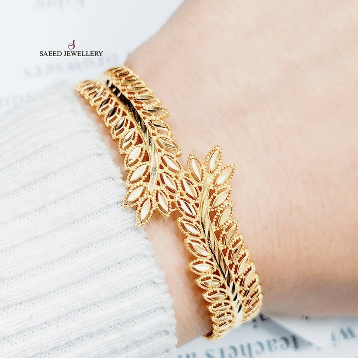 21K Gold Spike Bracelet by Saeed Jewelry - Image 2