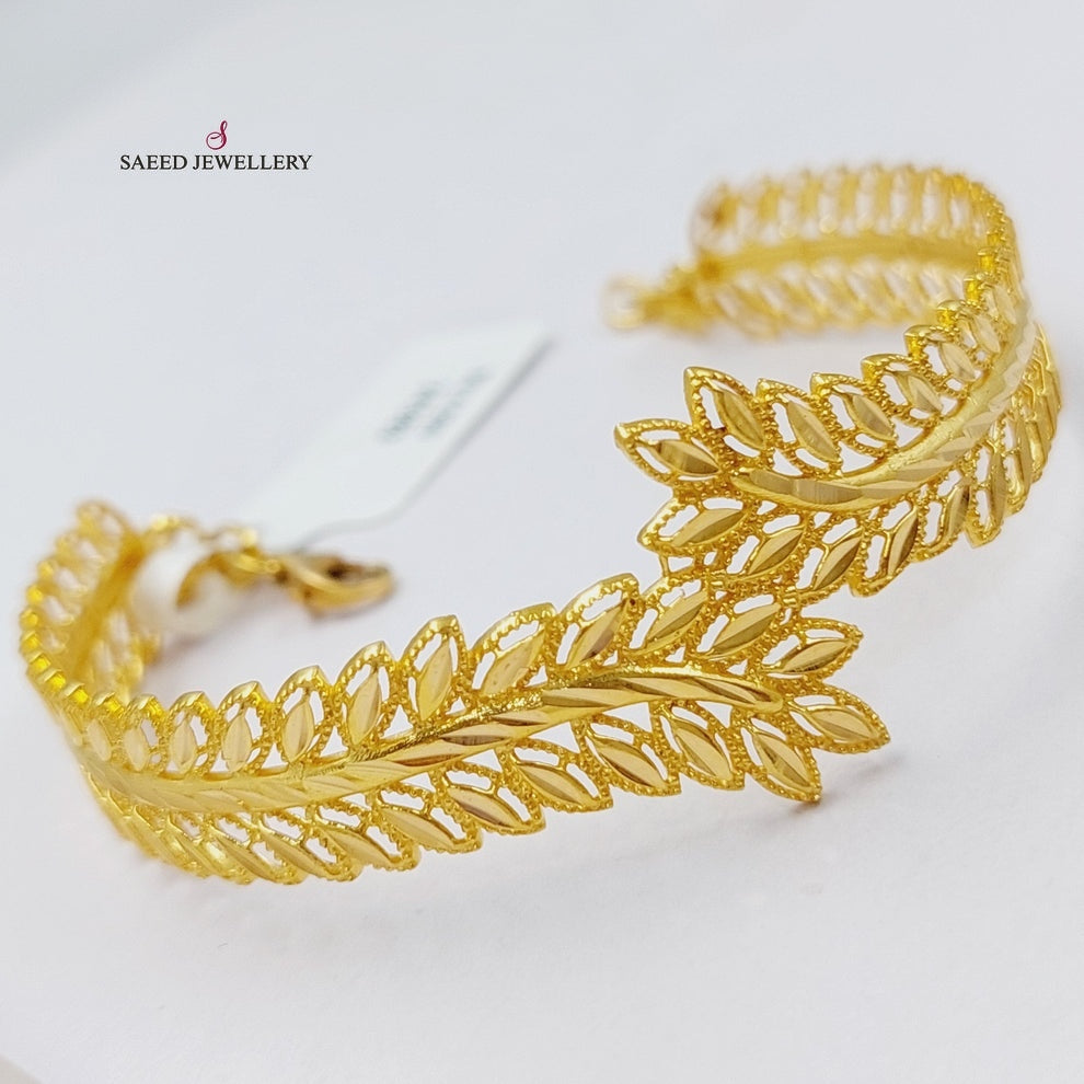 21K Gold Spike Bracelet by Saeed Jewelry - Image 9