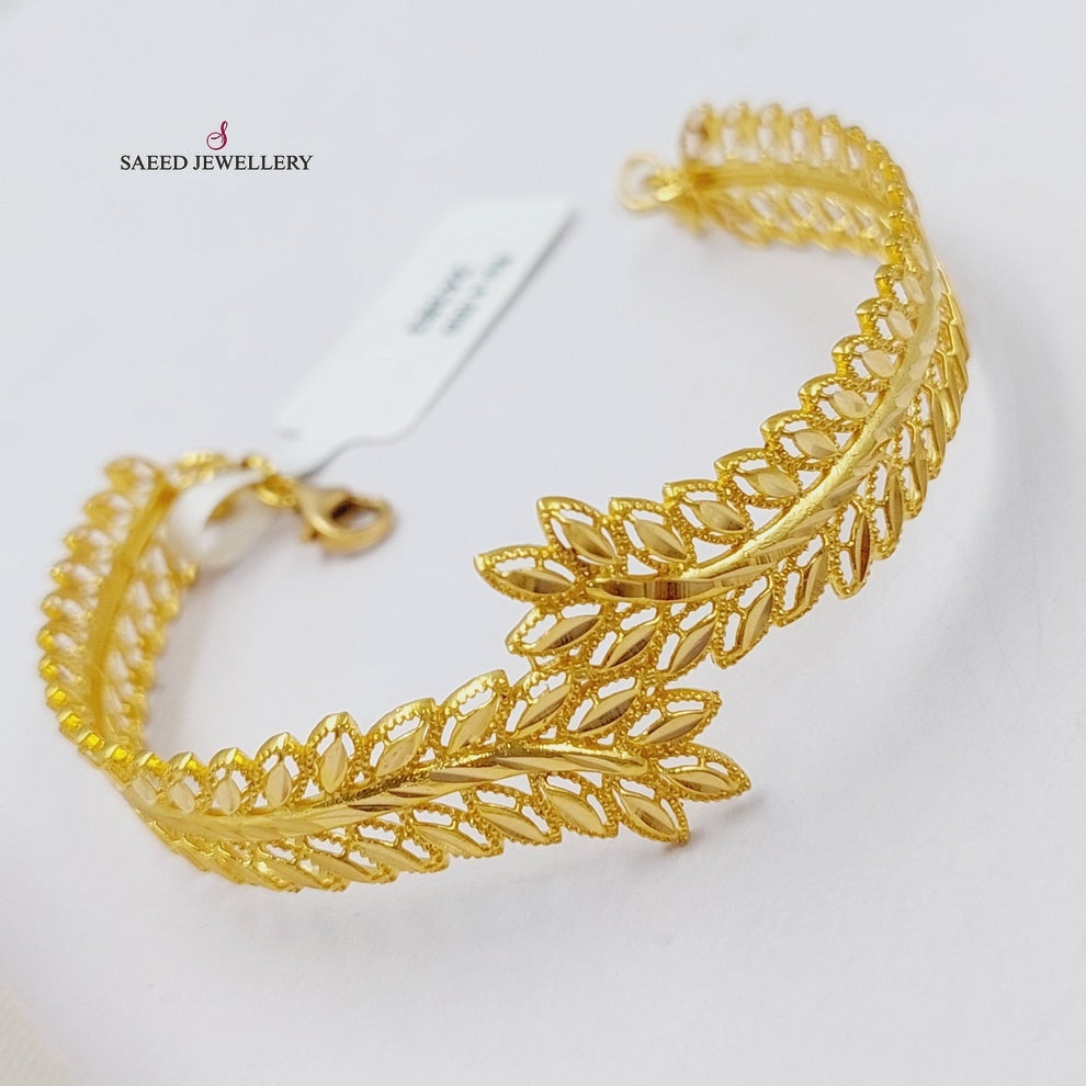 21K Gold Spike Bracelet by Saeed Jewelry - Image 7