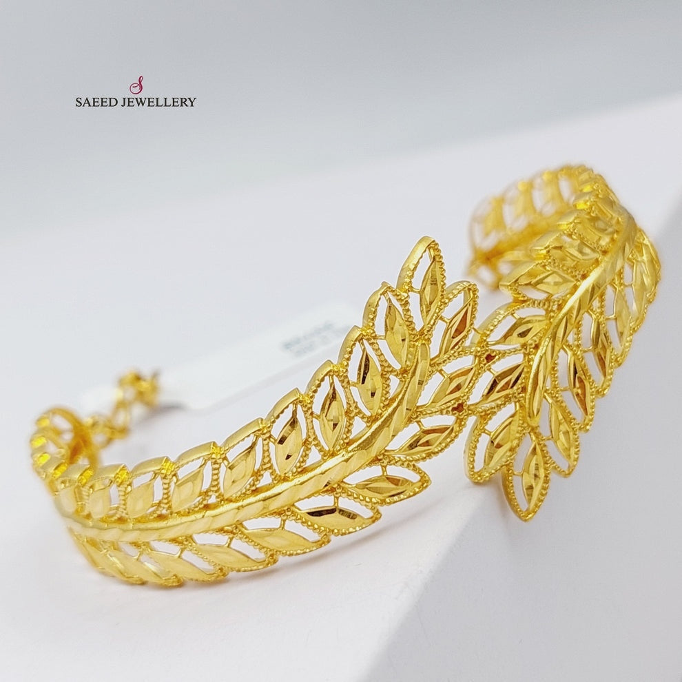 21K Gold Spike Bracelet by Saeed Jewelry - Image 7