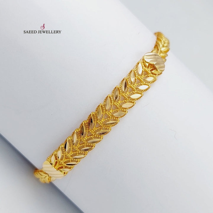 21K Gold Spike Bracelet by Saeed Jewelry - Image 4