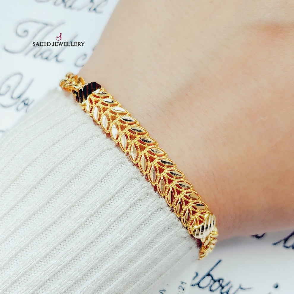 21K Gold Spike Bracelet by Saeed Jewelry - Image 3