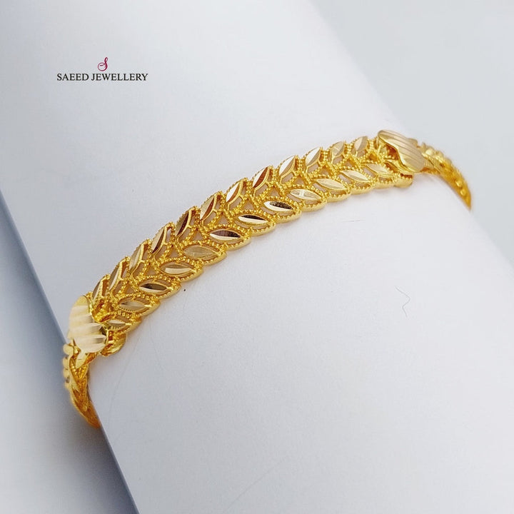 21K Gold Spike Bracelet by Saeed Jewelry - Image 2