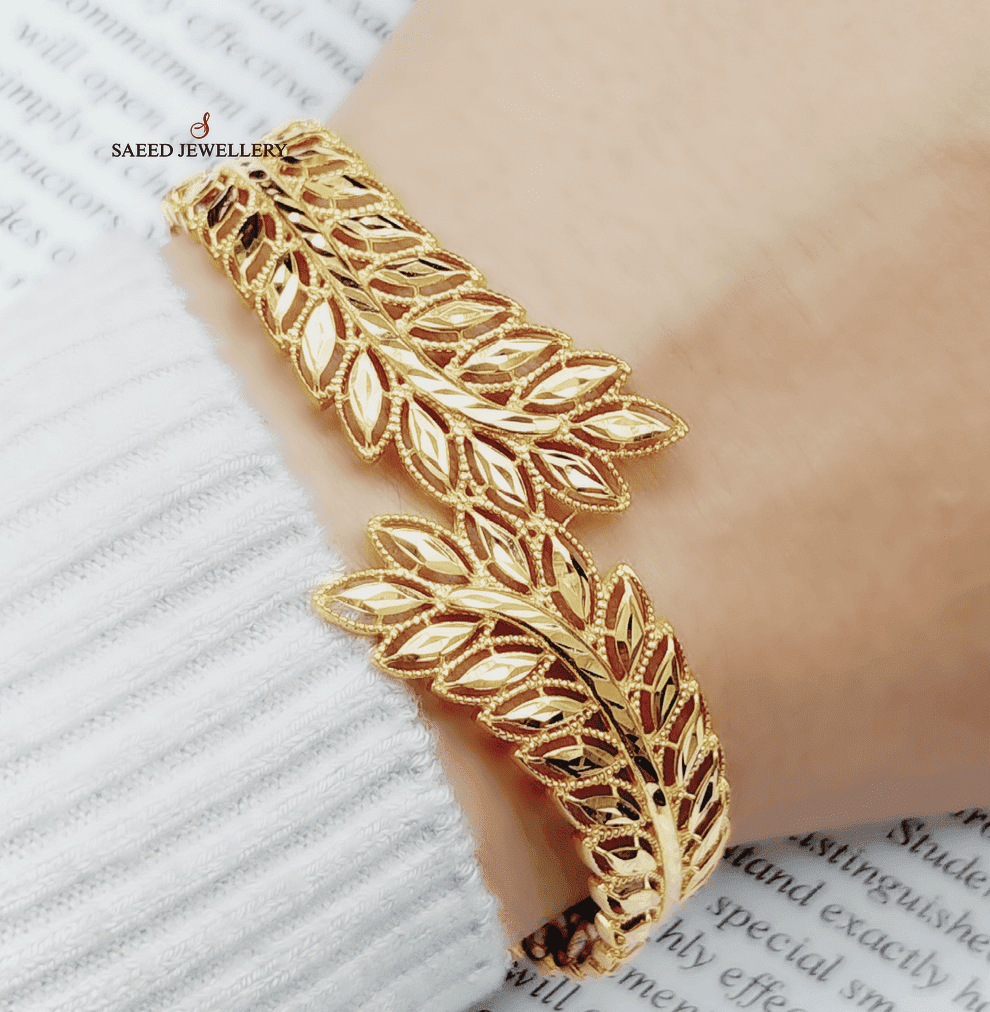 21K Gold Spike Bracelet by Saeed Jewelry - Image 3