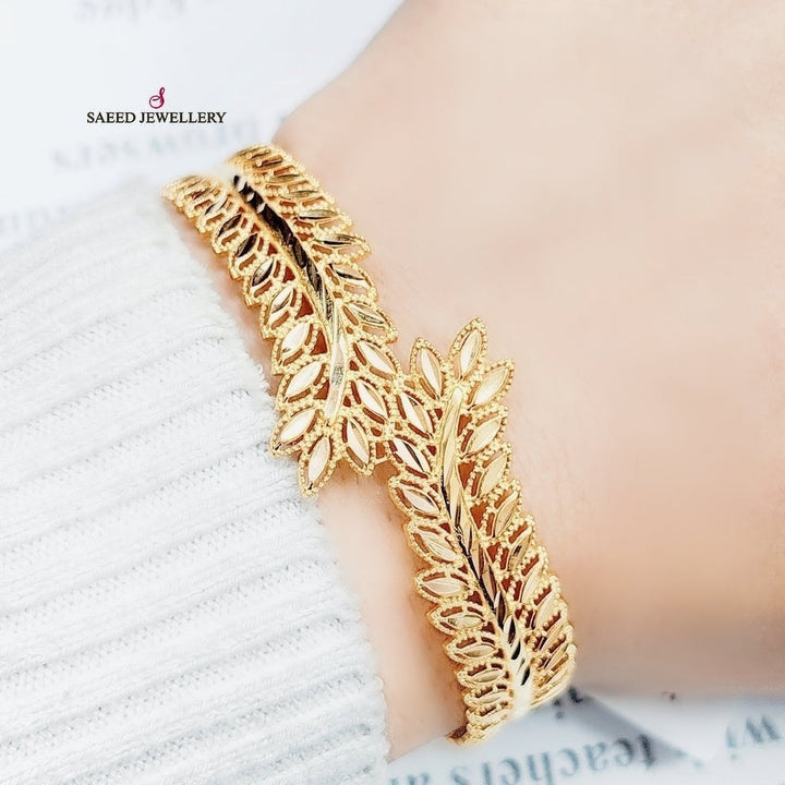 21K Gold Spike Bracelet by Saeed Jewelry - Image 2