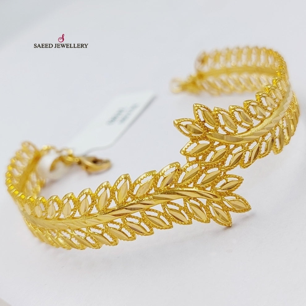 21K Gold Spike Bracelet by Saeed Jewelry - Image 3