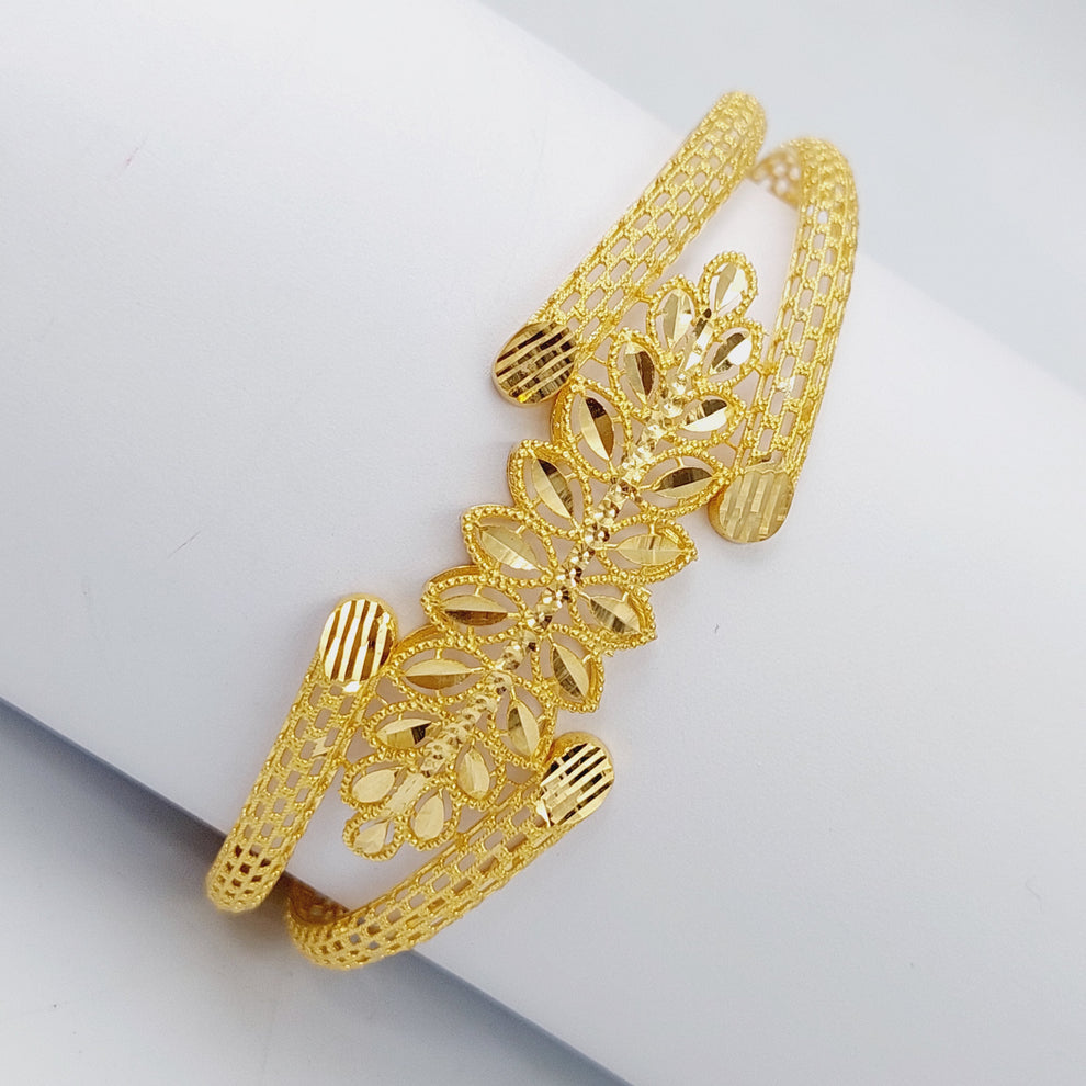 21K Gold Spike Bracelet by Saeed Jewelry - Image 5