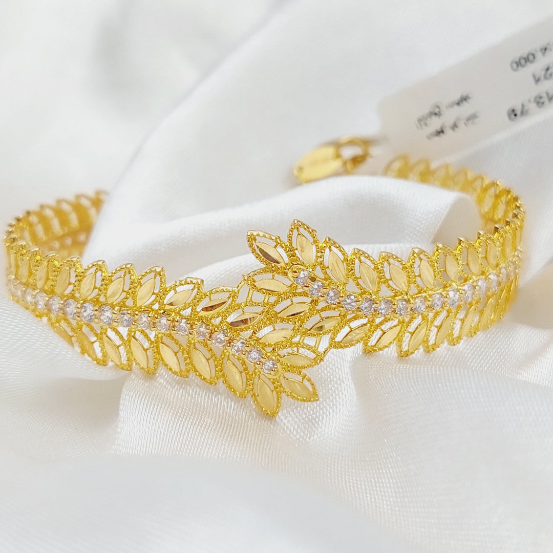 21K Gold Spike Bracelet by Saeed Jewelry - Image 1