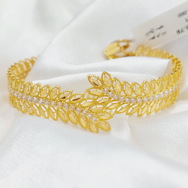 21K Gold Spike Bracelet by Saeed Jewelry - Image 4