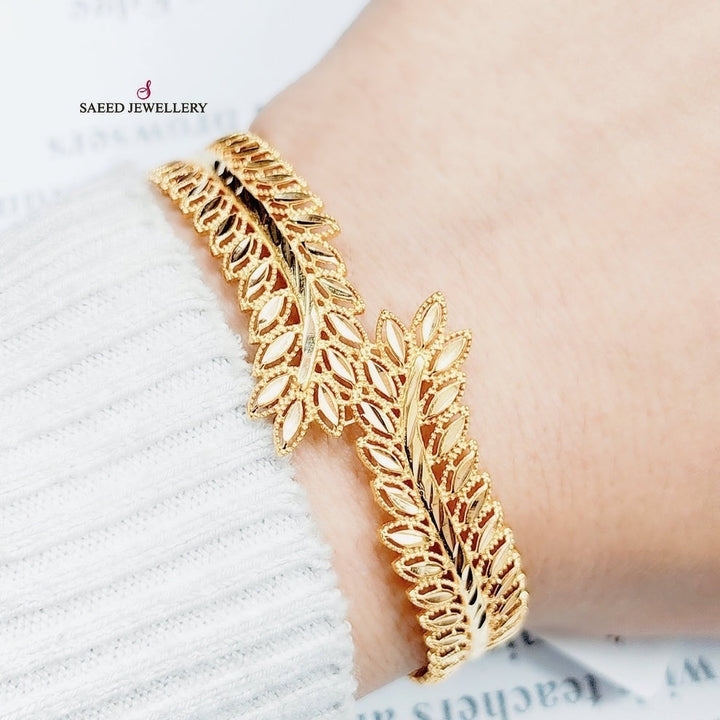 21K Gold Spike Bracelet by Saeed Jewelry - Image 6