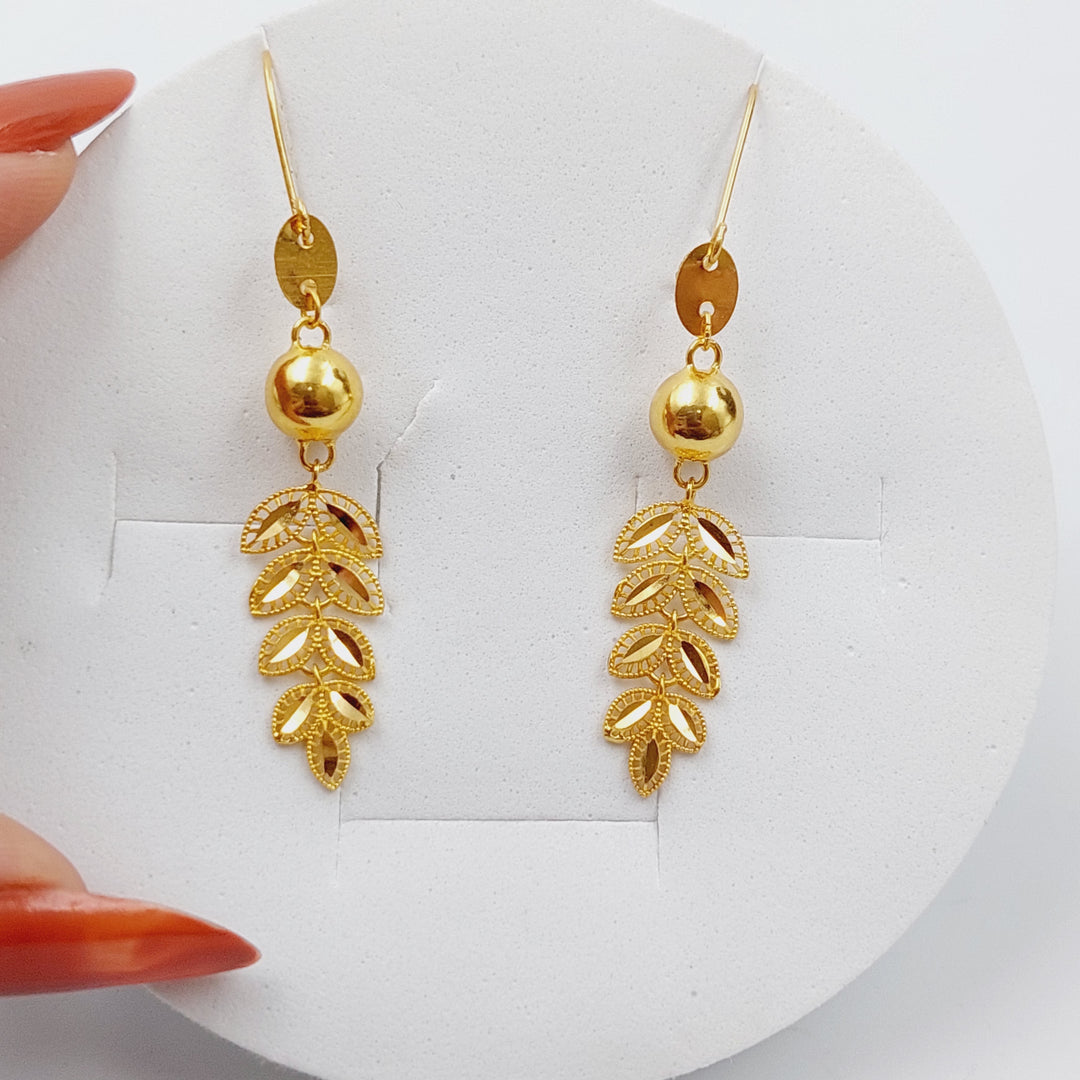 21K Gold Spike Earrings by Saeed Jewelry - Image 1