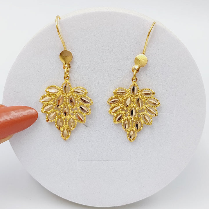 21K Gold Spike Earrings by Saeed Jewelry - Image 1