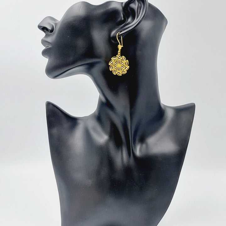 21K Gold Spike Earrings by Saeed Jewelry - Image 3