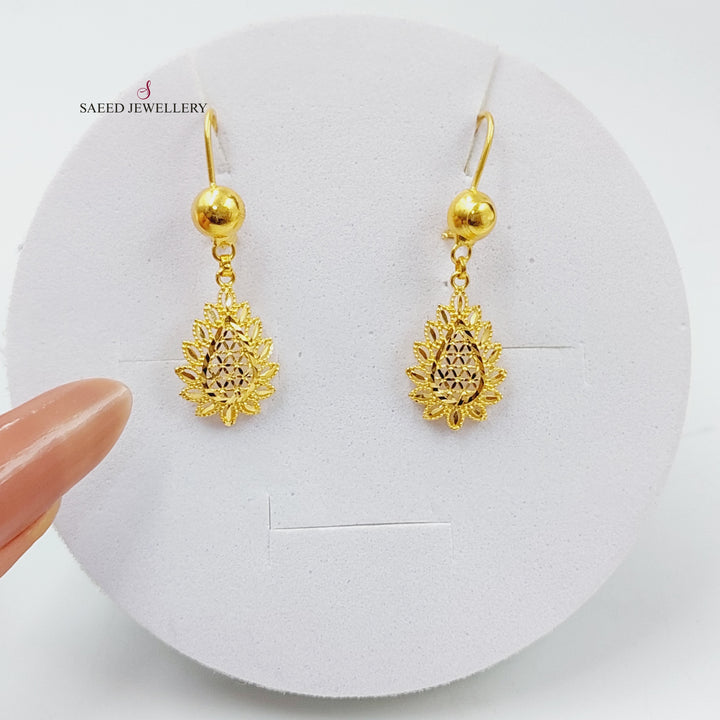 21K Gold Spike Earrings by Saeed Jewelry - Image 1