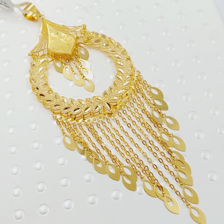 21K Gold Spike Pendant by Saeed Jewelry - Image 1