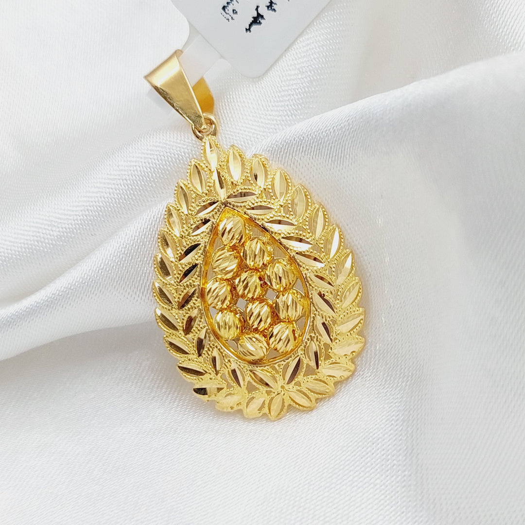 21K Gold Spike Pendant by Saeed Jewelry - Image 1