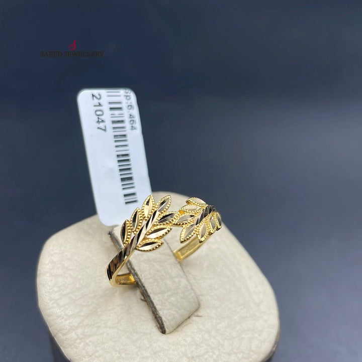 21K Gold Spike Ring by Saeed Jewelry - Image 6