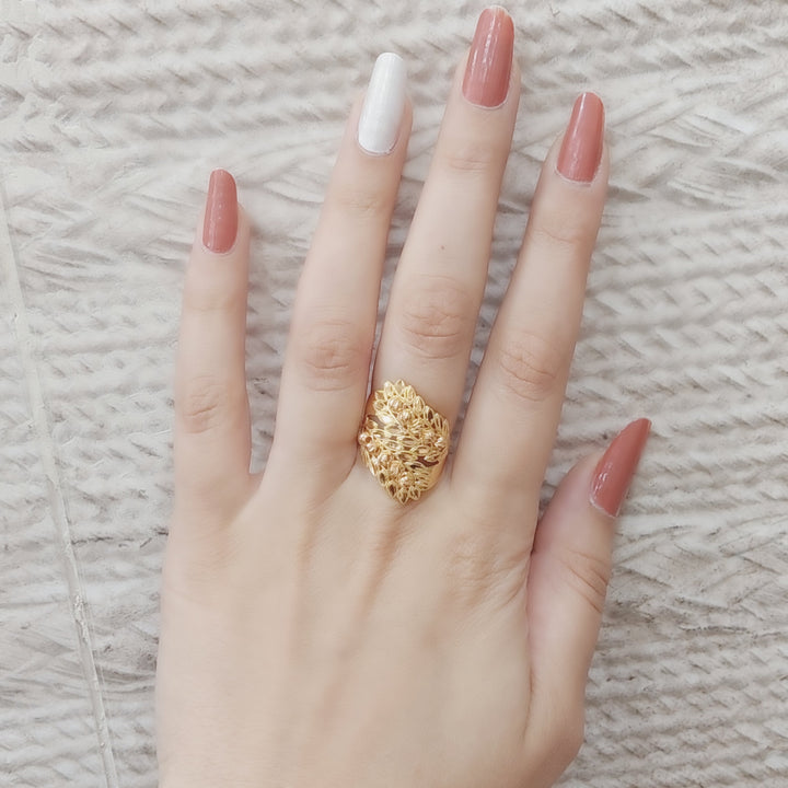 21K Gold Spike Ring by Saeed Jewelry - Image 3