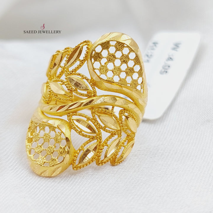 21K Gold Spike Ring by Saeed Jewelry - Image 3