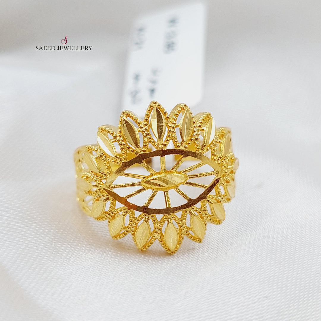 21K Gold Spike Ring by Saeed Jewelry - Image 3