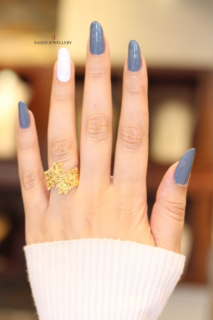 21K Gold Spike Ring by Saeed Jewelry - Image 2