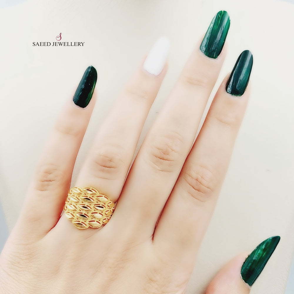 21K Gold Spike Ring by Saeed Jewelry - Image 2