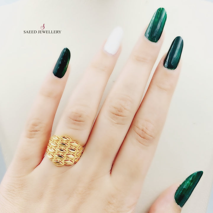 21K Gold Spike Ring by Saeed Jewelry - Image 2